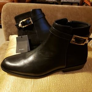 Zara Ankle boots Brand New Size 9-10 Black